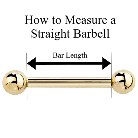 Black Titanium Ion Plated 14G Piercing Barbell