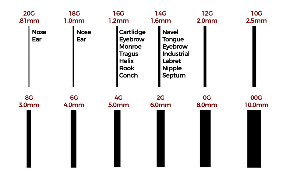 Gold Titanium Ion Plated 14G Piercing Barbell